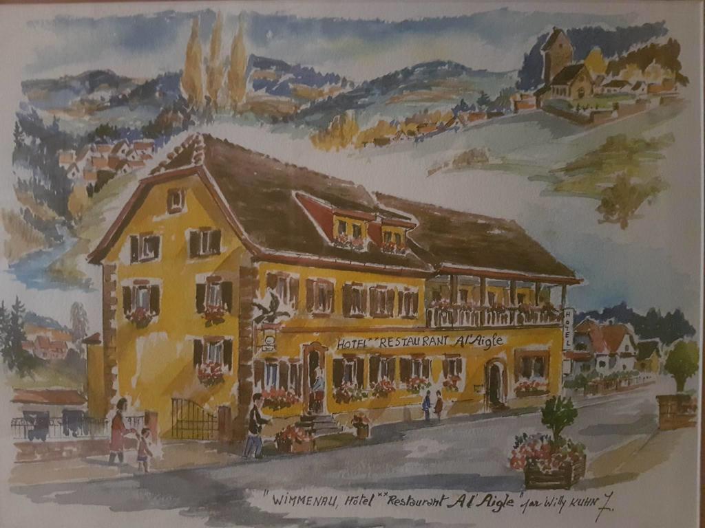 Hotel Restaurant A L'Aigle Wimmenau Esterno foto